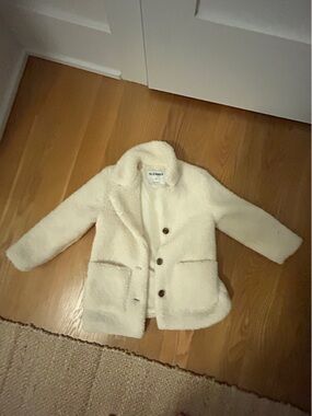 Old Navy Cream Teddy Coat for Kids